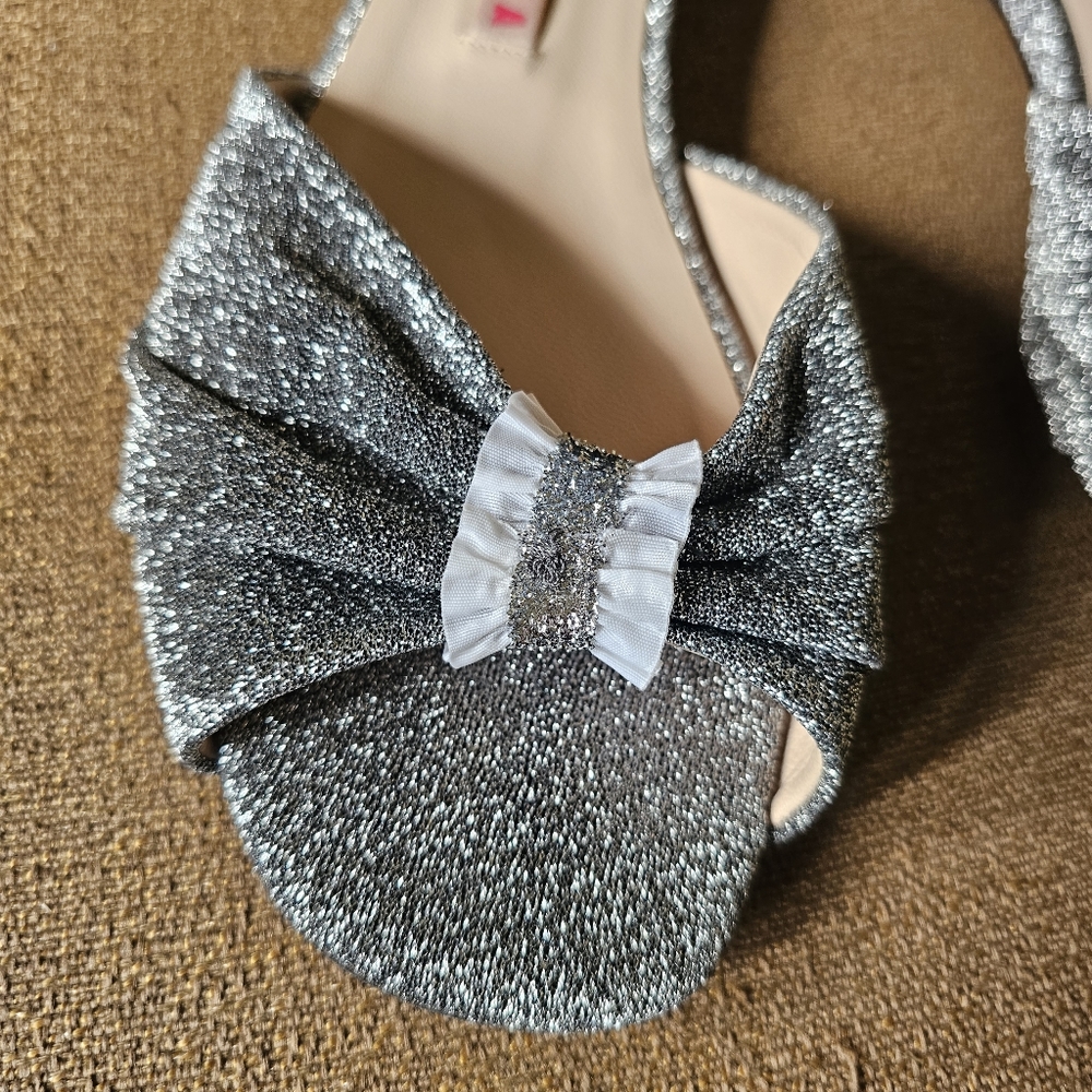 Minna Parikka Silver Flat Sandals Size 41 - Picture 12 of 12